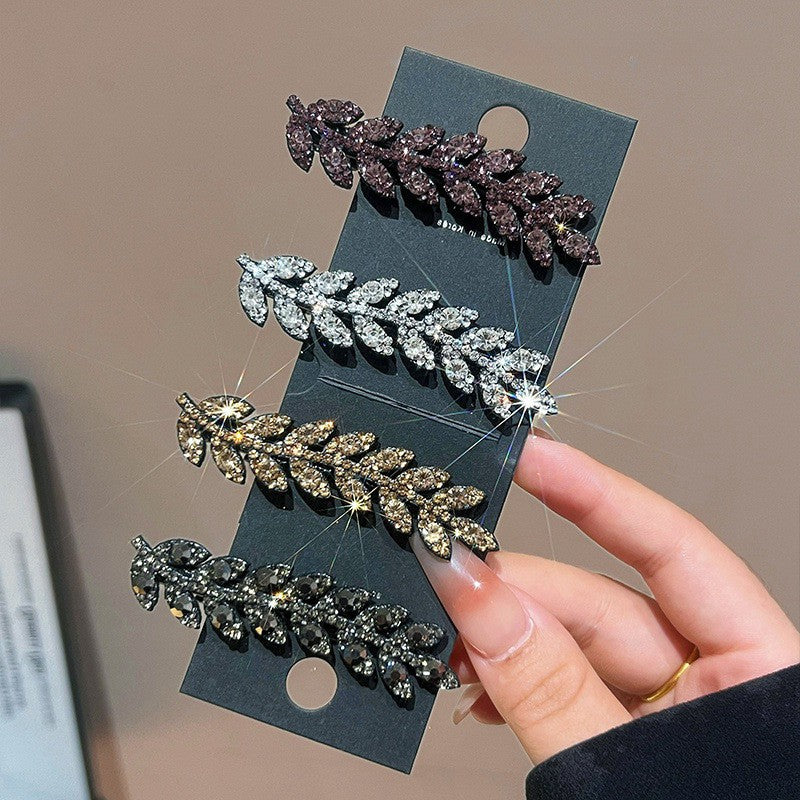 10 Pc - Rhinestone Wheat Ear Hairpin (Mix Color) (Unit Price - 7)
