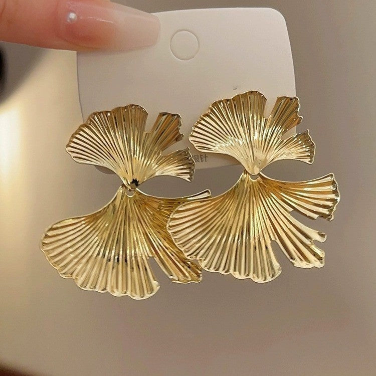 6 Pairs - Flower Leaf Stud Earrings (1 Pair Price - 37)