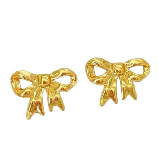 3 Set - Anti Tarnish Simple Bow Earring (Unit Price - 51)