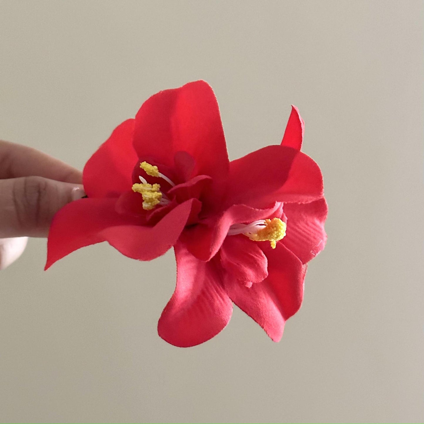 6 Pc - New Bohemian Tropical Style Flower Hair Clip opp packing (1 Pc Price - 21)