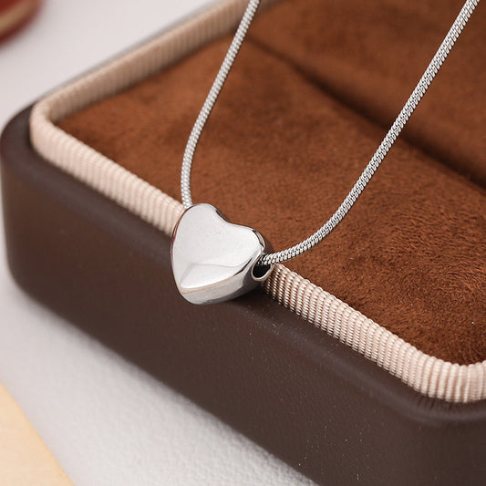 3 Pc - Heart Necklace - Silver (Unit Price - 71)