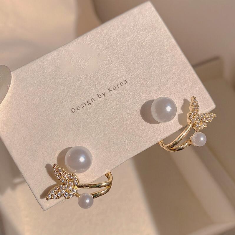 6 Set - Back-hanging butterfly earring (Unit price 20)
