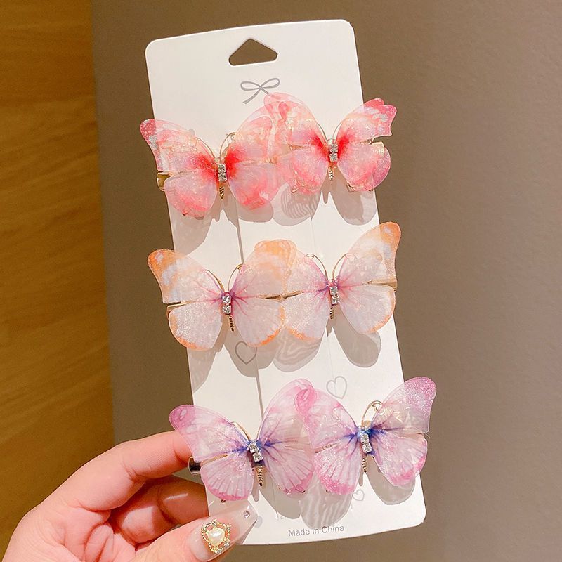 3 Set - Super Fairy Butterfly Hairclip (6 pc set) (1 Set Price - 60) - Design6 Card Packingg