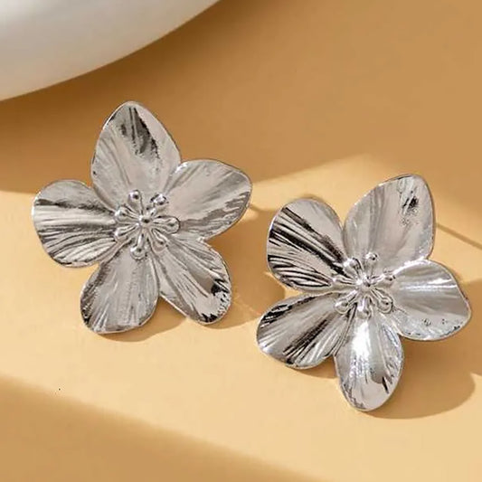 3 Set - Anti Tarnish Silver Flower Earring (Unit Price - 46)