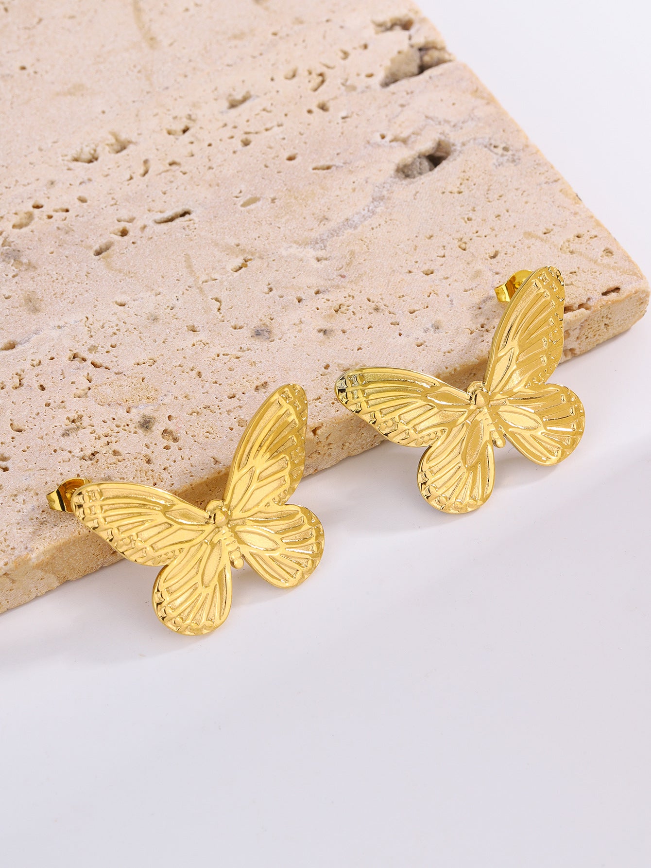 3 Pairs - Anti tarnish butterfly earrings Design3 (1 Pair Price - 44)