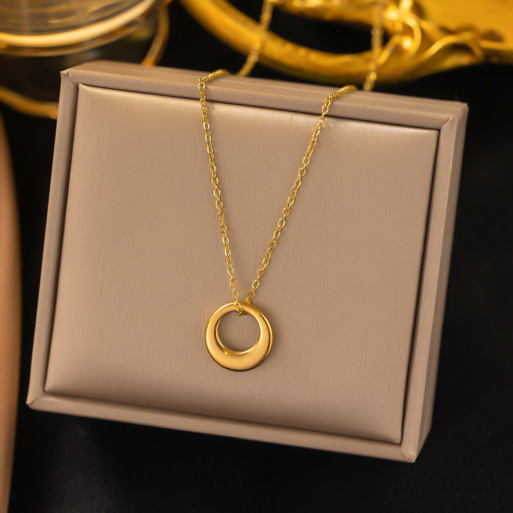3 Pc - Anti Tarnish Ring necklace - Gold (1 Pc Price - 45)