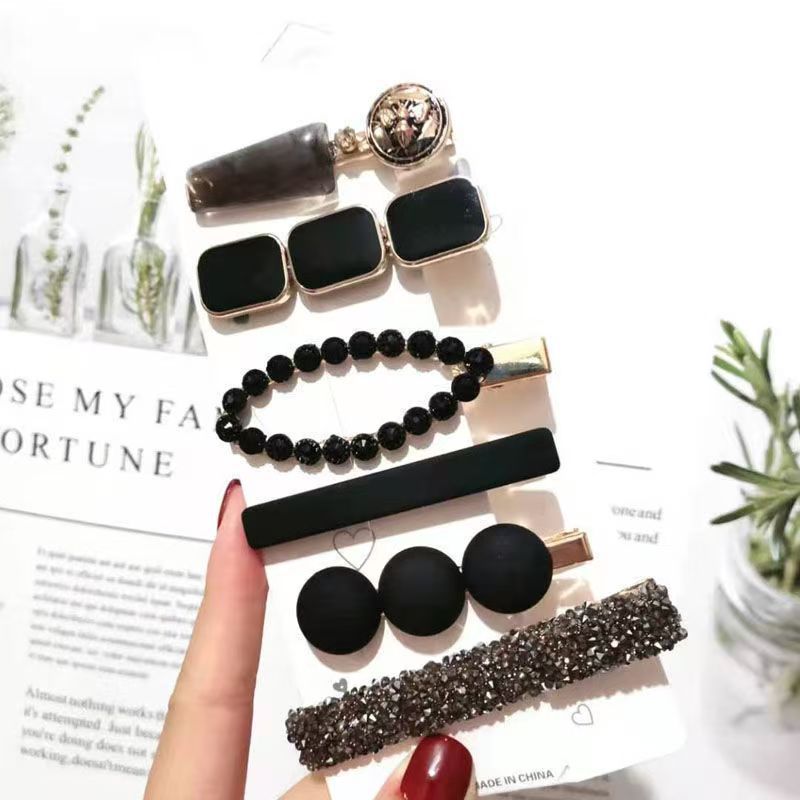 New Magic Black 6-piece set hairclip Card Packing