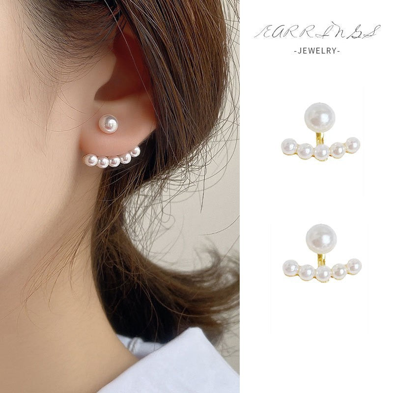 6 Pairs - Fan-Shaped Stud Earrings (1 Pair Price - 18)