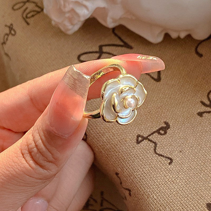 6 Pairs - Camellia Index Finger Flower Ring (1 Pair Price - 20)