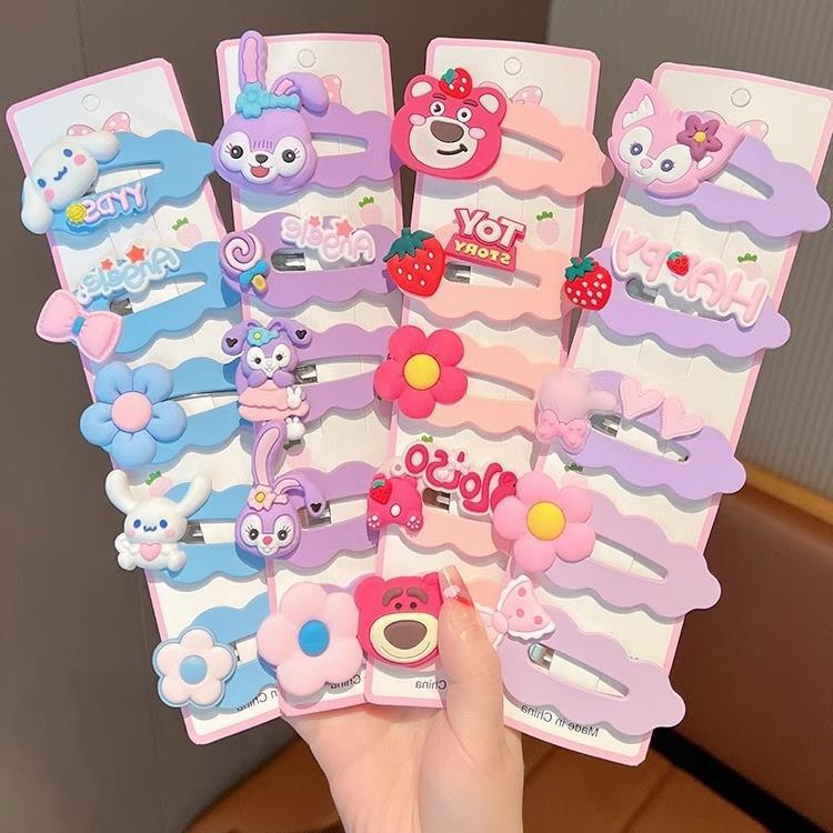 6 Set - Five Piece Children's Cartoon Hairpin (Mix Color Card Packing) (Unit Price 35)