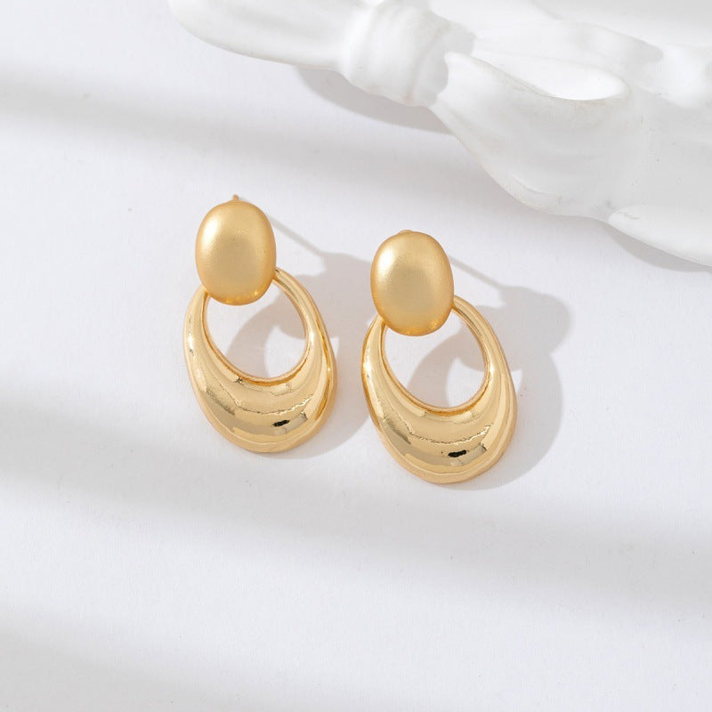 6 Pairs - Retro Glossy Water Drop Earrings (1 Pair Price - 29)