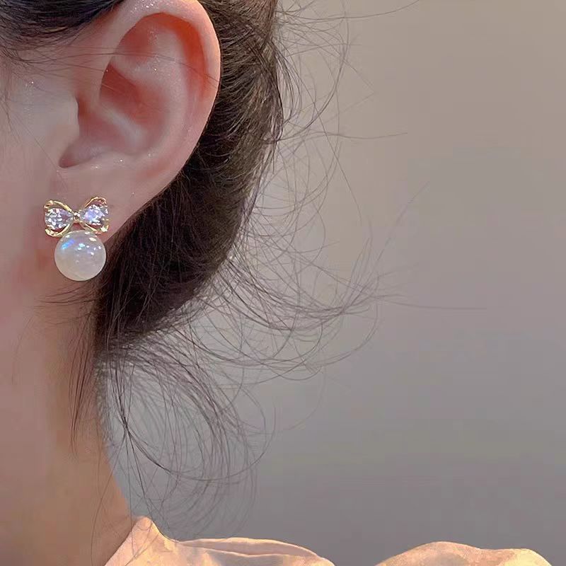 6 Set - Mermaid Pearl Bow Earrings (Unit price 22)