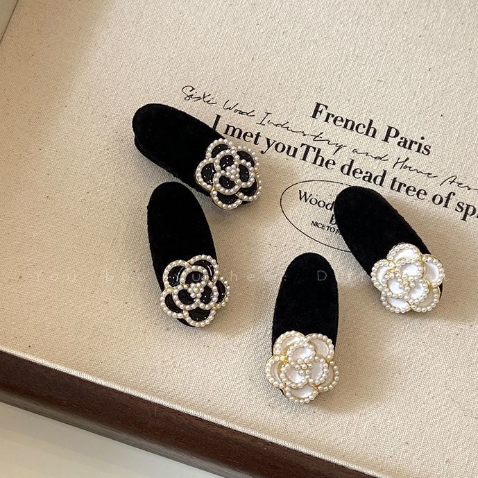 6 Pc - Pearl Camellia Hair Clip opp packing (1 Pc Price - 12)