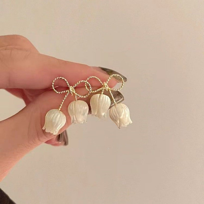 6 Set - Bow tulip earrings (Unit price 20)