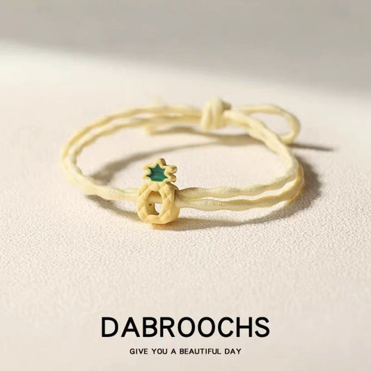 10 Pc - Mori Style Fruit Hair Tie Hair Rubberband - Pineapple (in OPP bag) (Unit Price 3)