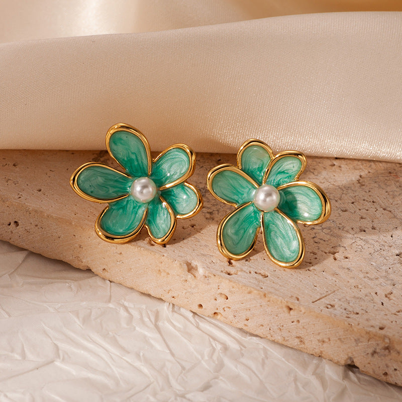 6 Pairs - Summer Flower Earrings (Mix Color) (1 Pair Price - 27)