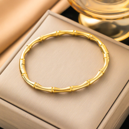 3 Pc - Anti Tarnish Bamboo bracelet gold (1 Pc Price - 150)