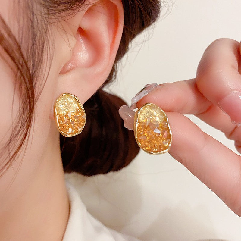 6 Set - New trend crystal earring (Mix color) (Unit price 32)
