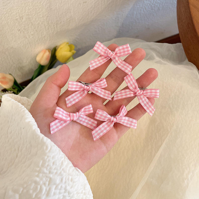 3 Set - Korean style small duckbill clip - Pink (10 Pc Card packing)
