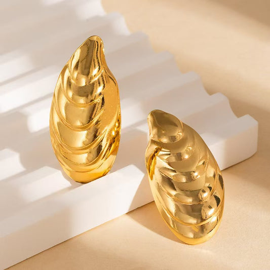 3 Pairs - Anti tarnish long shell Earrings (1 Pair Price - 44)