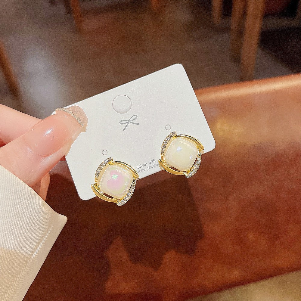 6 Set - New trendy square earrings (Mix color) (Unit price 24)