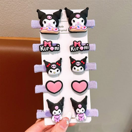 Cartoon children's hairpin set Design3(10 pc set card packing)