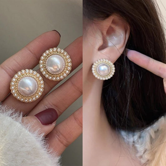 6 Pairs - Sweet and Fragrant Style Pearl Earrings (1 Pair Price - 26)