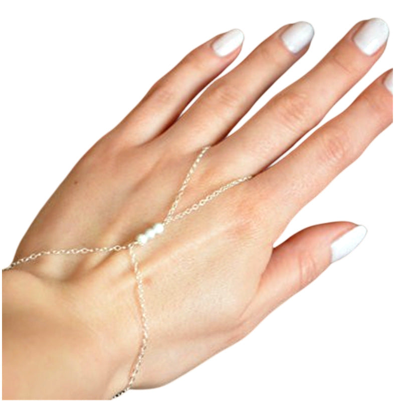 12 Pc - Pearl Finger Bracelet (Unit Price - 23)