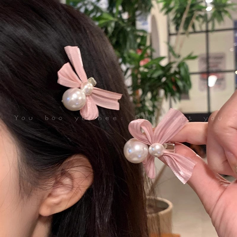 10 Pc - Pearl bow hairpin opp packing (1 Pc Price - 8)