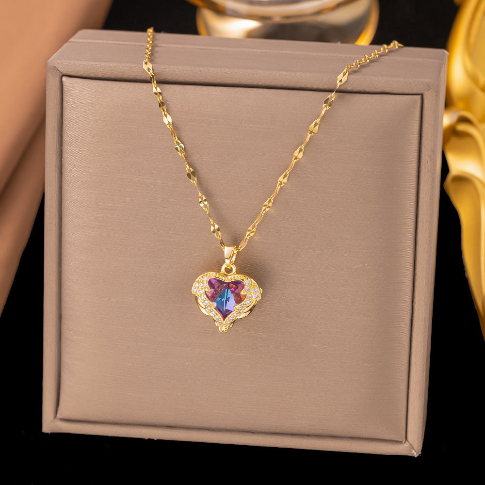 3 Pc - Anti Tarnish Heart of the ocean necklace (1 Pc Price - 66)