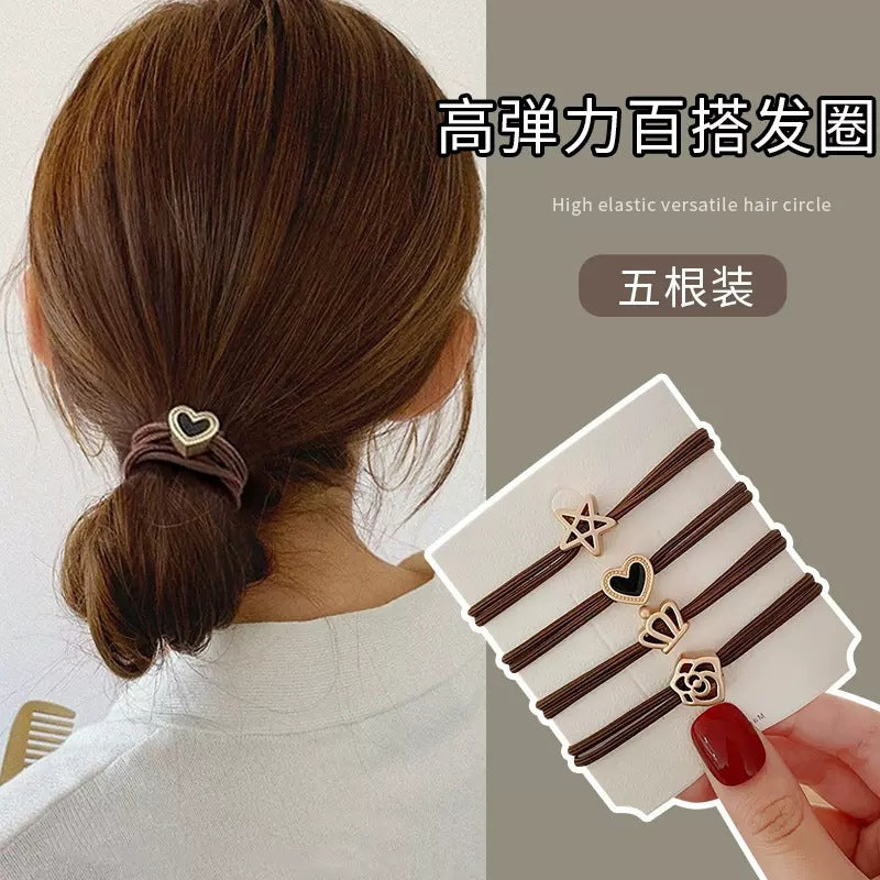 10 Pc - New simple Joker head rope feeling small rubber band (Mix Color OPP bag) (Unit Price 3)