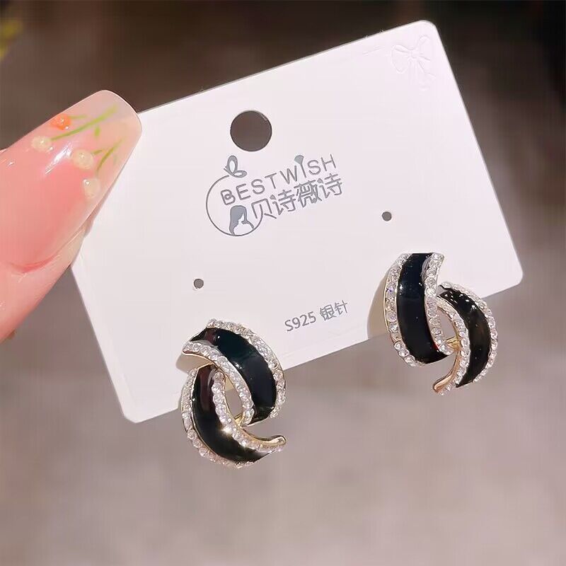 6 Set - French oil drop retro earrings (Mix color) (Unit price 28)