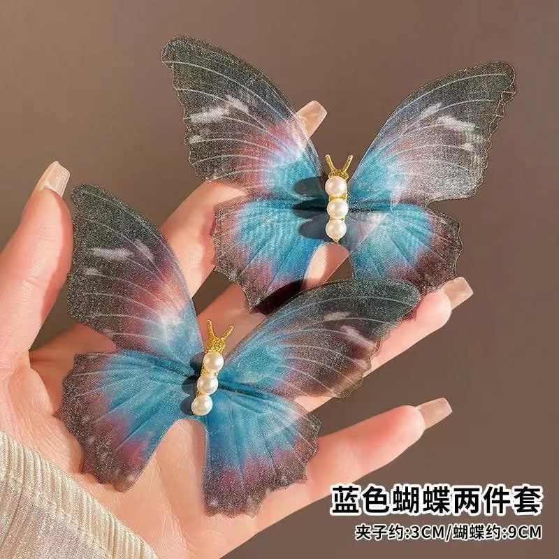6 Pc - Sweet Super fairy butterfly hairpin opp packing (1 Pc Price - 12)
