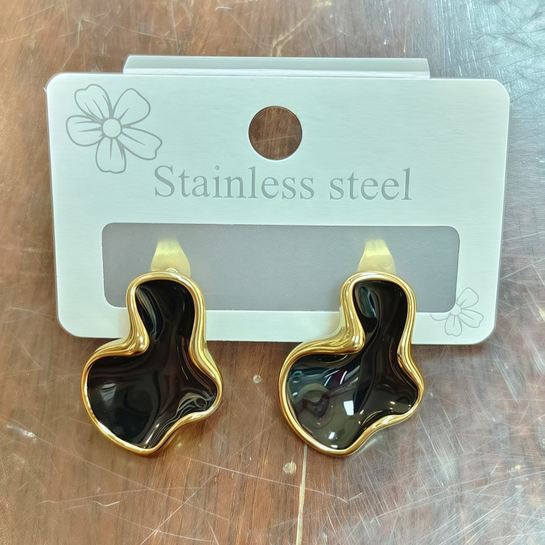 6 Pairs - Retro French Geometric Cloud Earrings (Mix Color)  (1 Pair Price - 13)