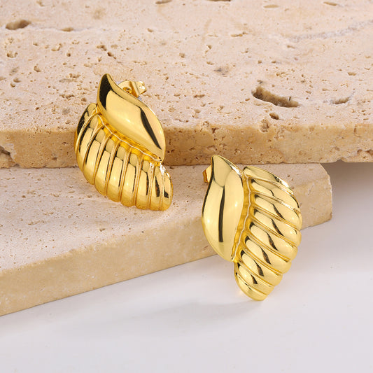 3 Pairs - Anti Tarnish New Shell Earrings (1 Pair Price - 44)