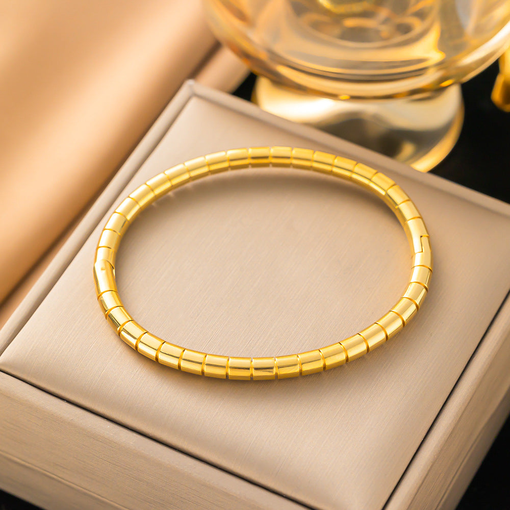 3 Pc - Anti Tarnish Section by section bracelet gold (1 Pc Price - 117)