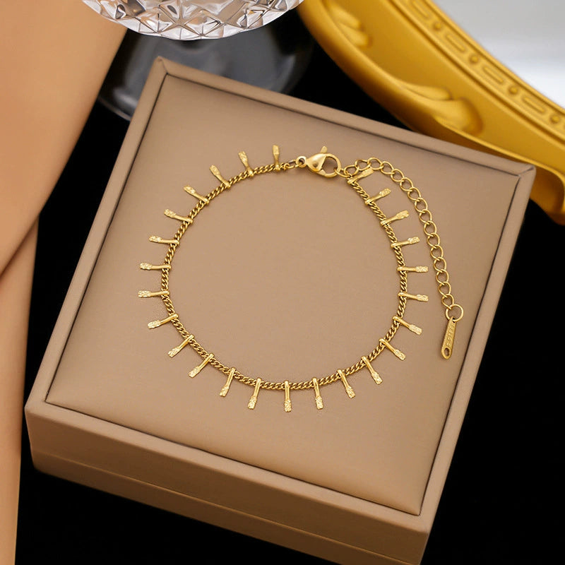 3 Pc - Anti Tarnish Y chain bracelet gold (1 Pc Price - 60)