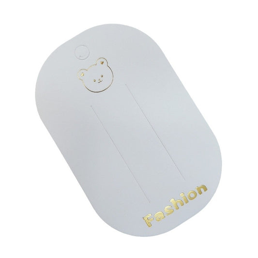 7.5 x 11.5 cm Gold lettering, fashion, Large Bear cardstock DIY packaging materials with OPP bag(Pack of 100)