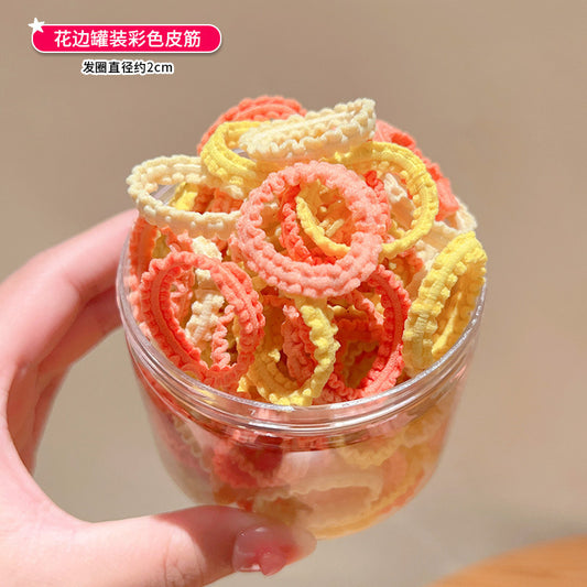Orange lace 50 pieces rubberband - Box packing