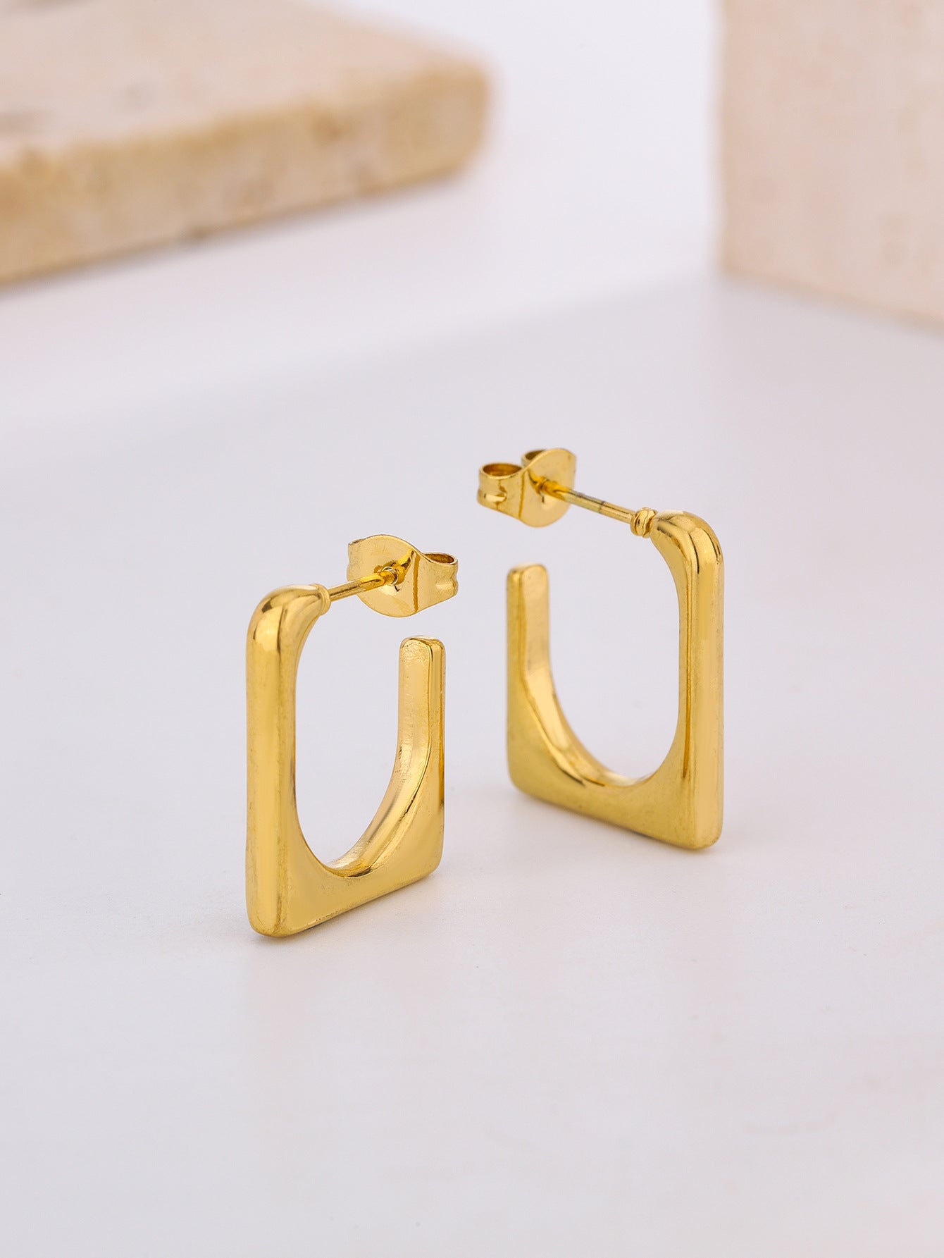 3 Pairs - Anti tarnish oval eggshell hoop Design2 (1 Pair Price - 40)