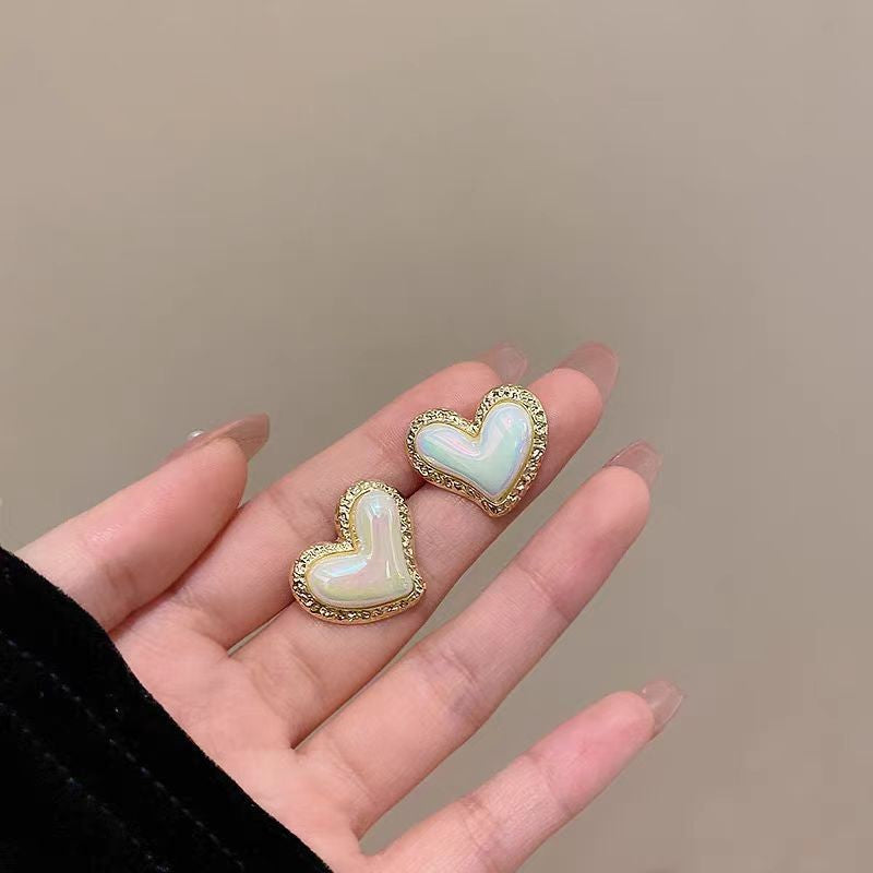 6 Pairs - French retro socialite love pearl earrings (1 Pair Price - 30)
