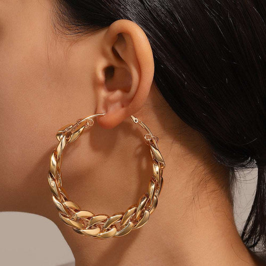 3 pc - Entangled Chain dual look Earrings (Unit Price 85)