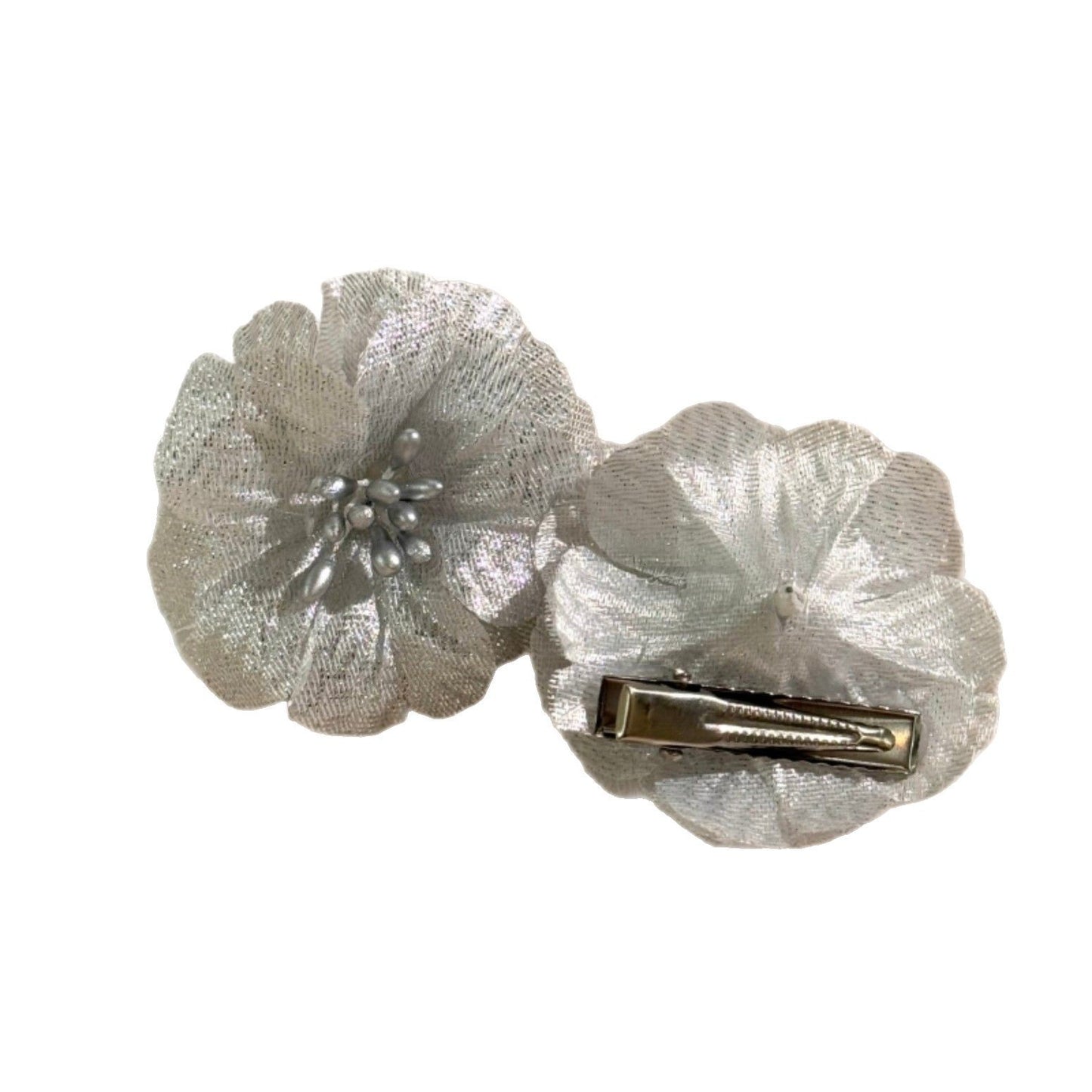 6 Pc - Silver Flower Hairpin opp packing (1 Pc Price - 14)