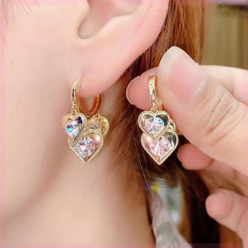 6 Pairs - Three Lives Three Worlds Love Earrings (1 Pair Price - 51)