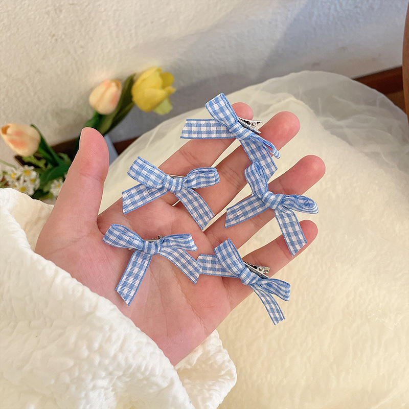 3 Set - Korean style small duckbill clip - Blue (10 Pc Card packing)