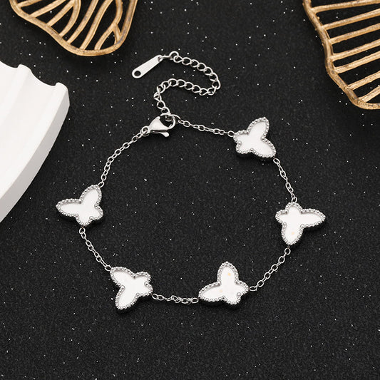 3 Pc - Butterfly Bracelet - Silver (Unit Price - 43)