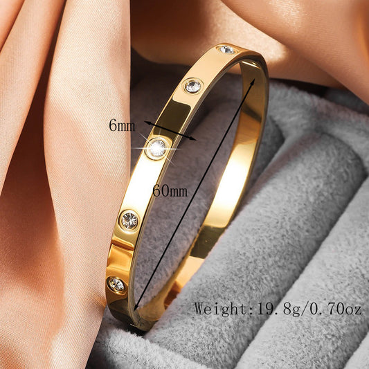 3 Pc - Titanium Steel Bracelet - Golden (Unit Price - 127)