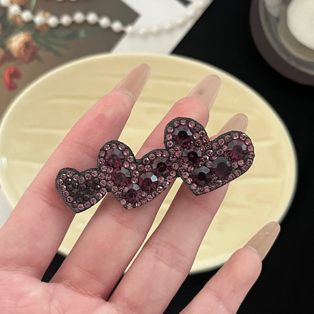 10 Pc - Heart-Shaped Duckbill Clip (Mix Color) (Unit Price - 9)