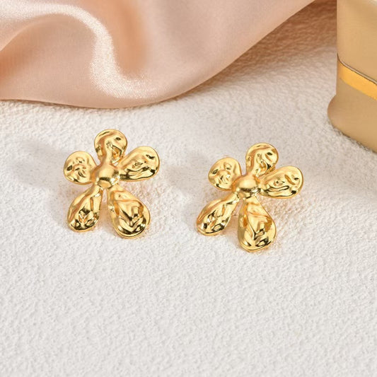 3 Pairs - Anti tarnish flower earrings (1 Pair Price - 44)