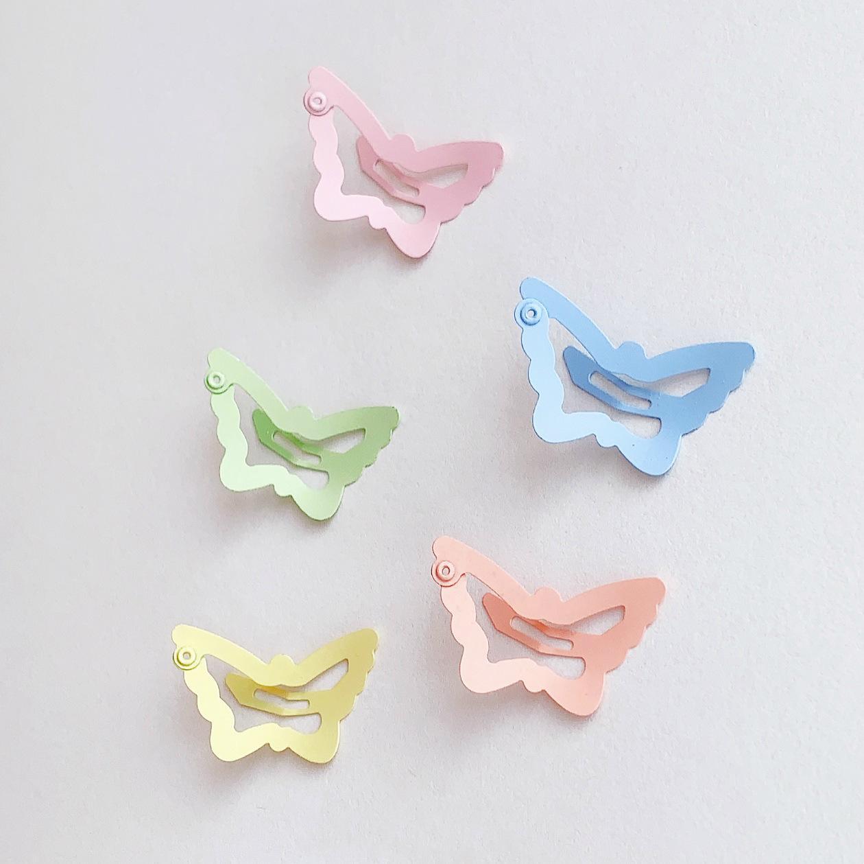 10 Pc  - Candy color cute butterfly BB clip opp packing (1 Pc Price - 7)
